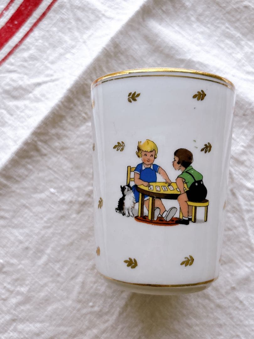 フランスアンティーク　Limoges enfants・カップ