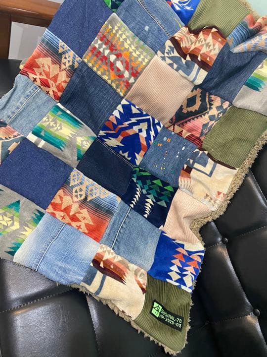 ペンドルトン.リメイク/ブランケット.ハンドメイド/handmade