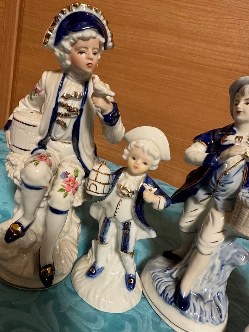 アンティーク 陶器 置物 レトロ コレクション(*ᴗ͈ˬᴗ͈)ꕤ*.お人形　　日本製