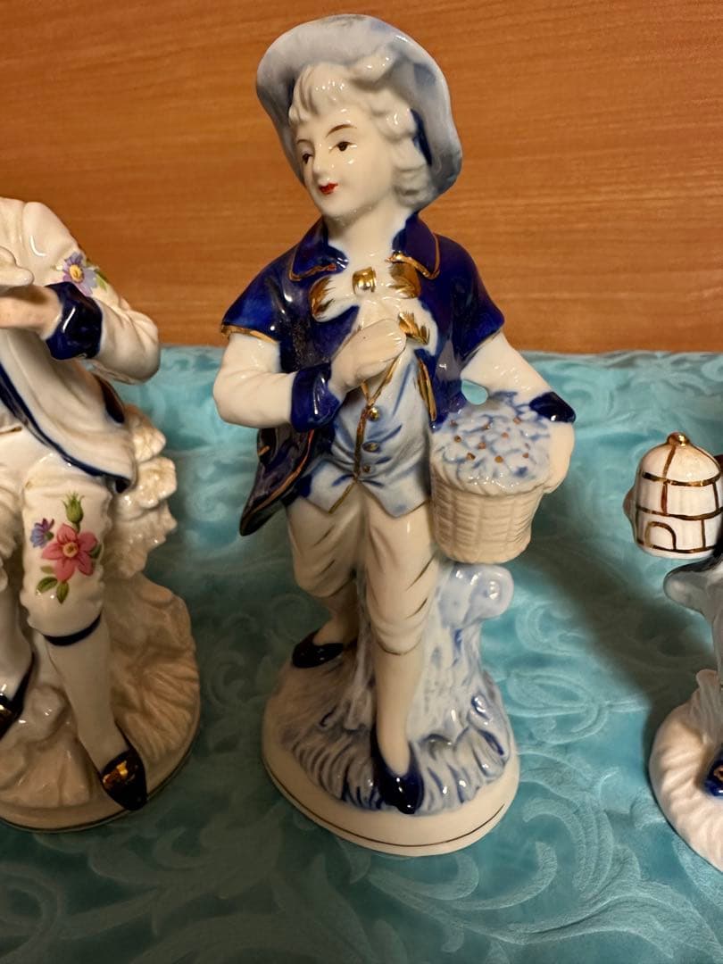 アンティーク 陶器 置物 レトロ コレクション(*ᴗ͈ˬᴗ͈)ꕤ*.お人形　　日本製