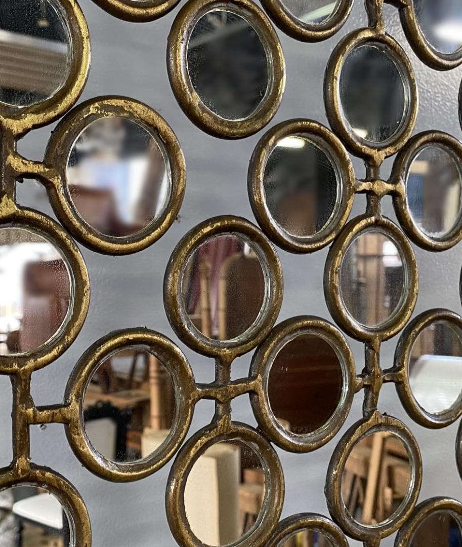 フランス アンティーク l and Mirror Screen 鏡