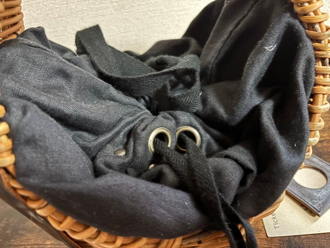 ebagos エバゴス　チョコボール　カゴ　黒革