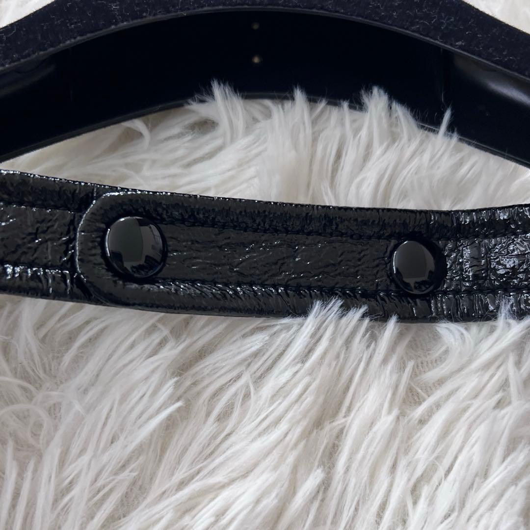 Courrèges クレージュ エナメル ノースリーブ ミニドレス ワンピース