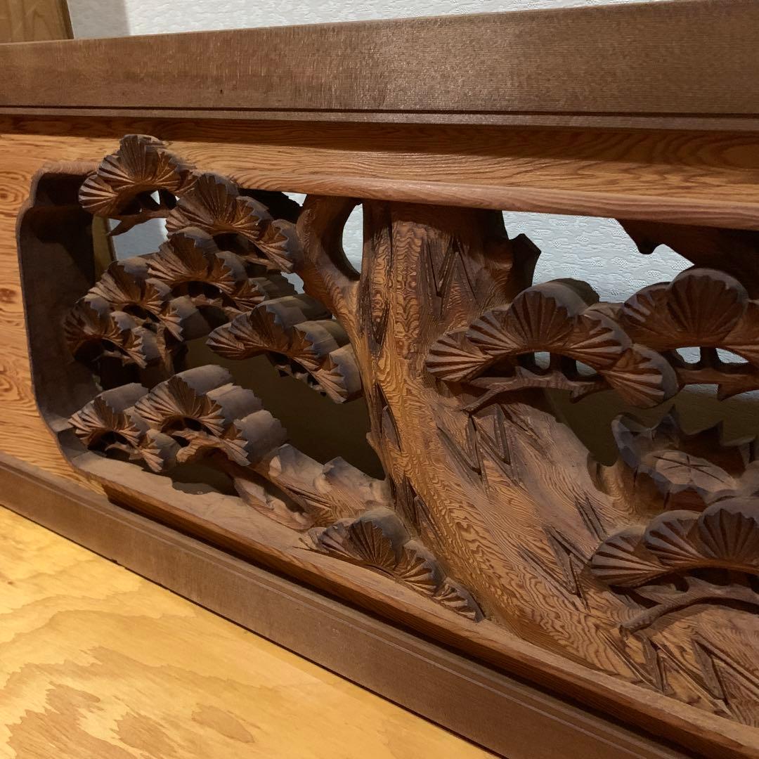 れいこ 彫刻欄間、、、松竹梅