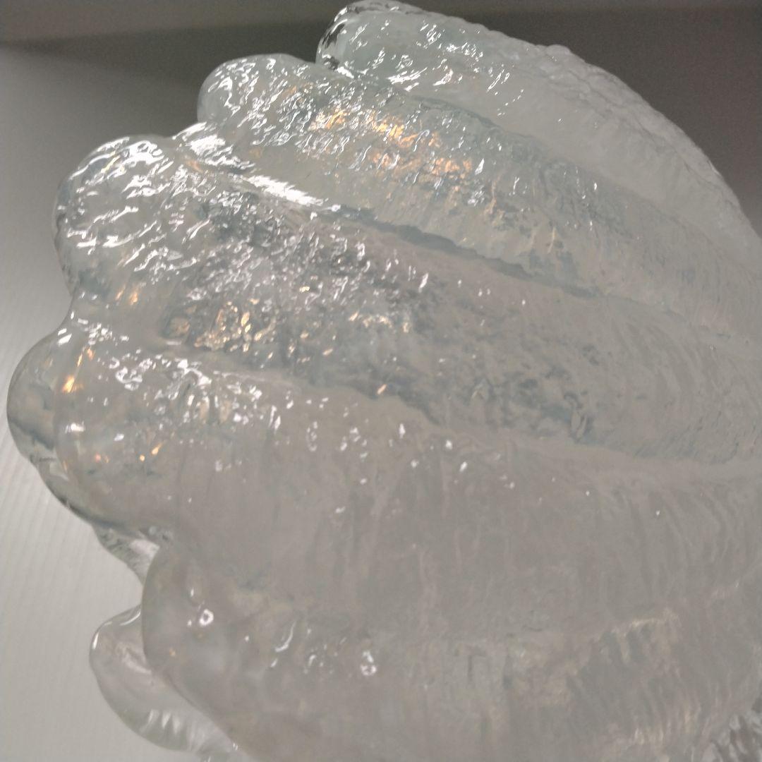 希少 アンティーク 岩田藤七 岩田工芸硝子 ガラス オブジェ 置物 シェル 貝