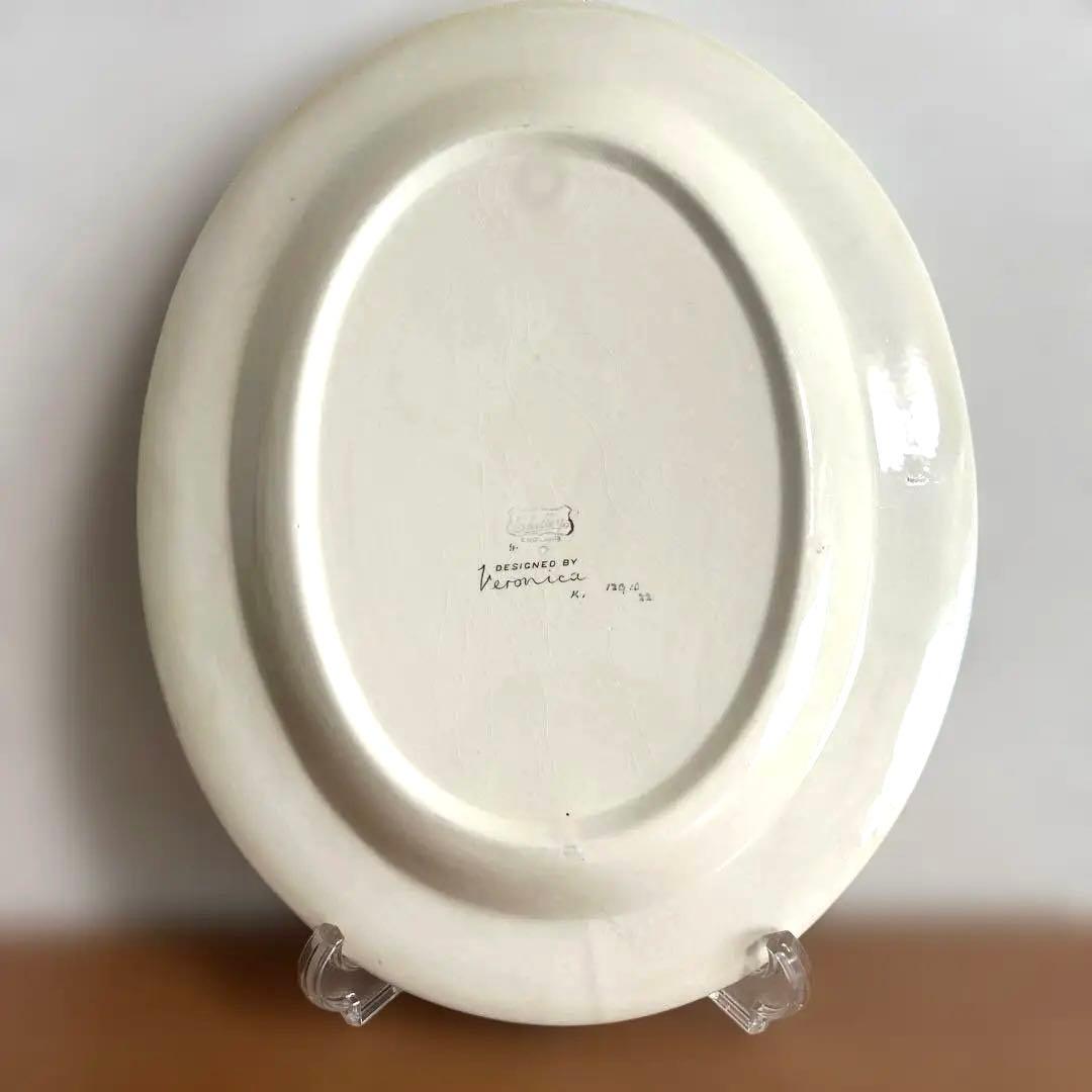 シェリーVeronica 花柄オーバル皿