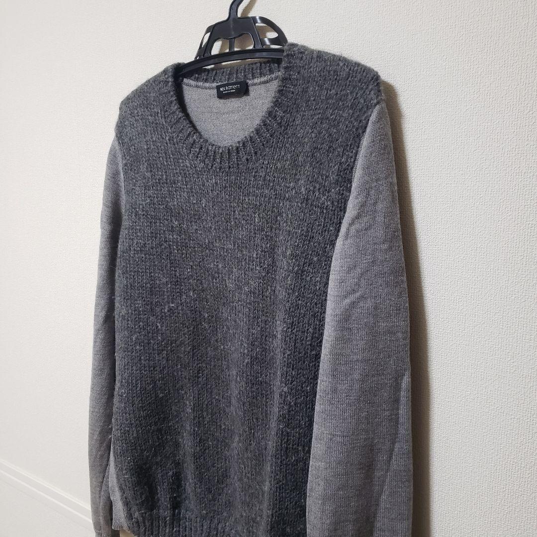 1523様】ミスディアナニールバレットアルパカ混切替ニットMISS DEANNA