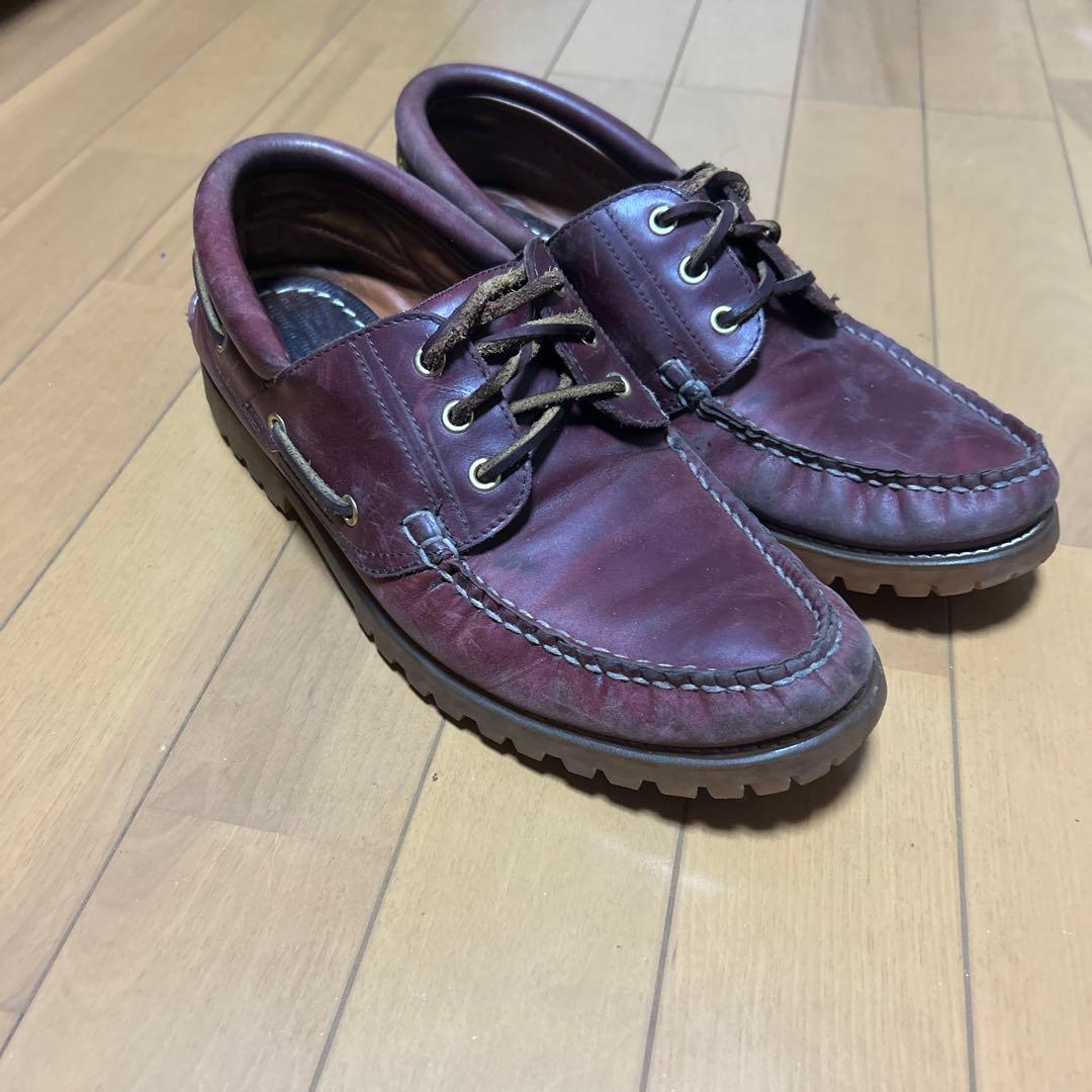 REGAL デッキシューズ　バーガンディ　モカシン　ティンバーランド　3eye似