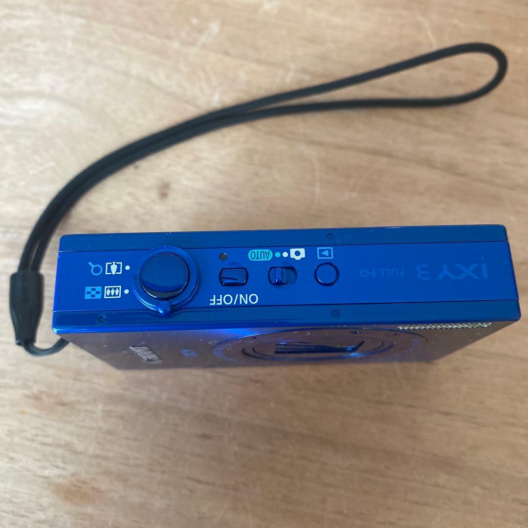 【美品】Canon IXY 青色 コンパクトデジタルカメラ PC1736