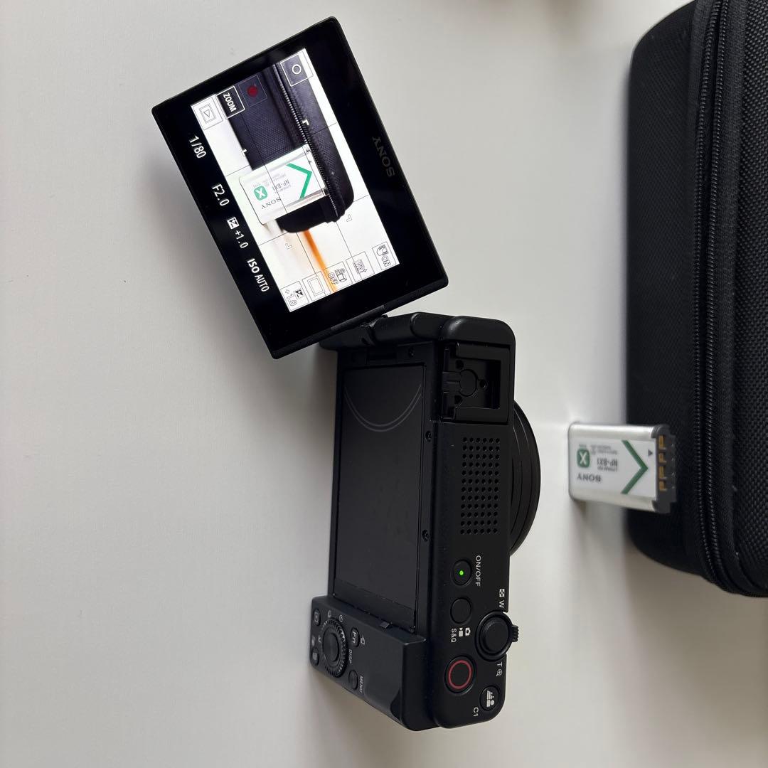 SONY コンパクトデジタルカメラ ZV-1F グリップ&バッテリーチャージャー