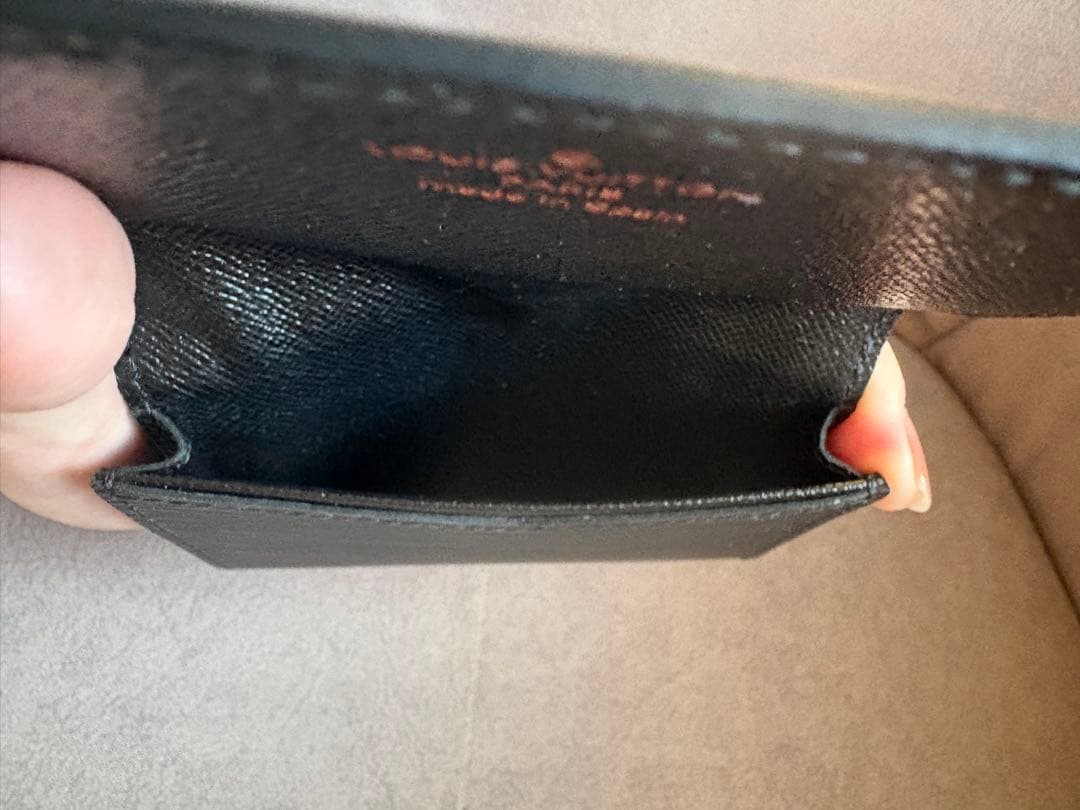 【未使用】ルイヴィトン　カルトドゥヴィジット　エピ　ノワール　黒　名刺入れ