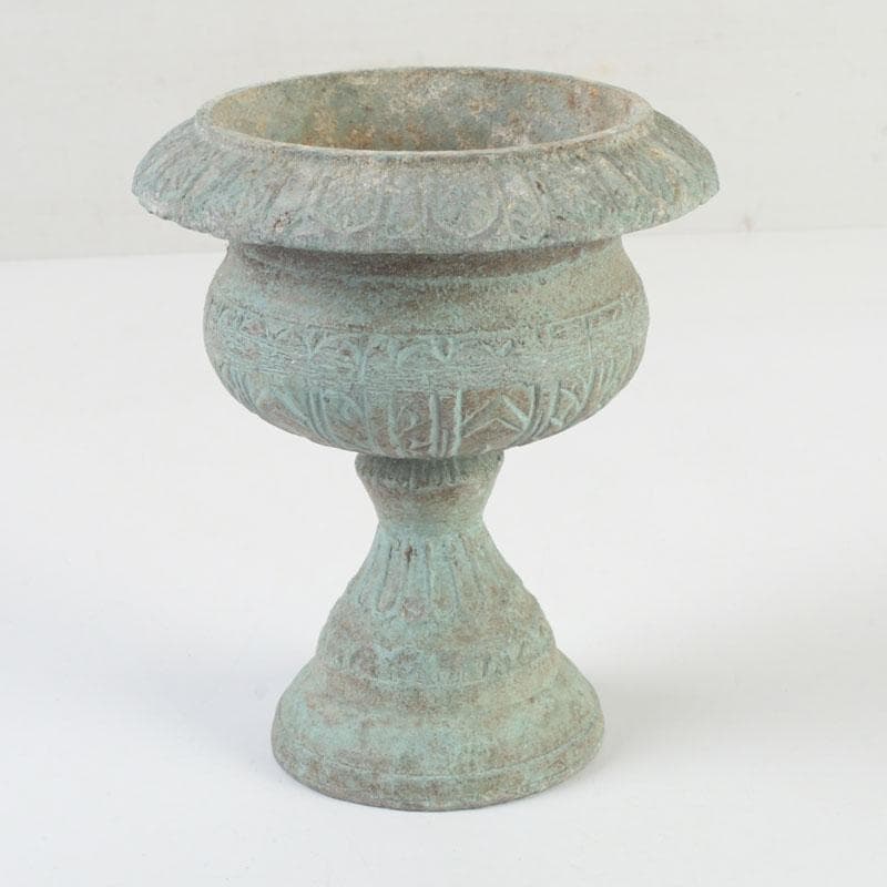 中国　古銅青銅　花草文　香炉　N　9810