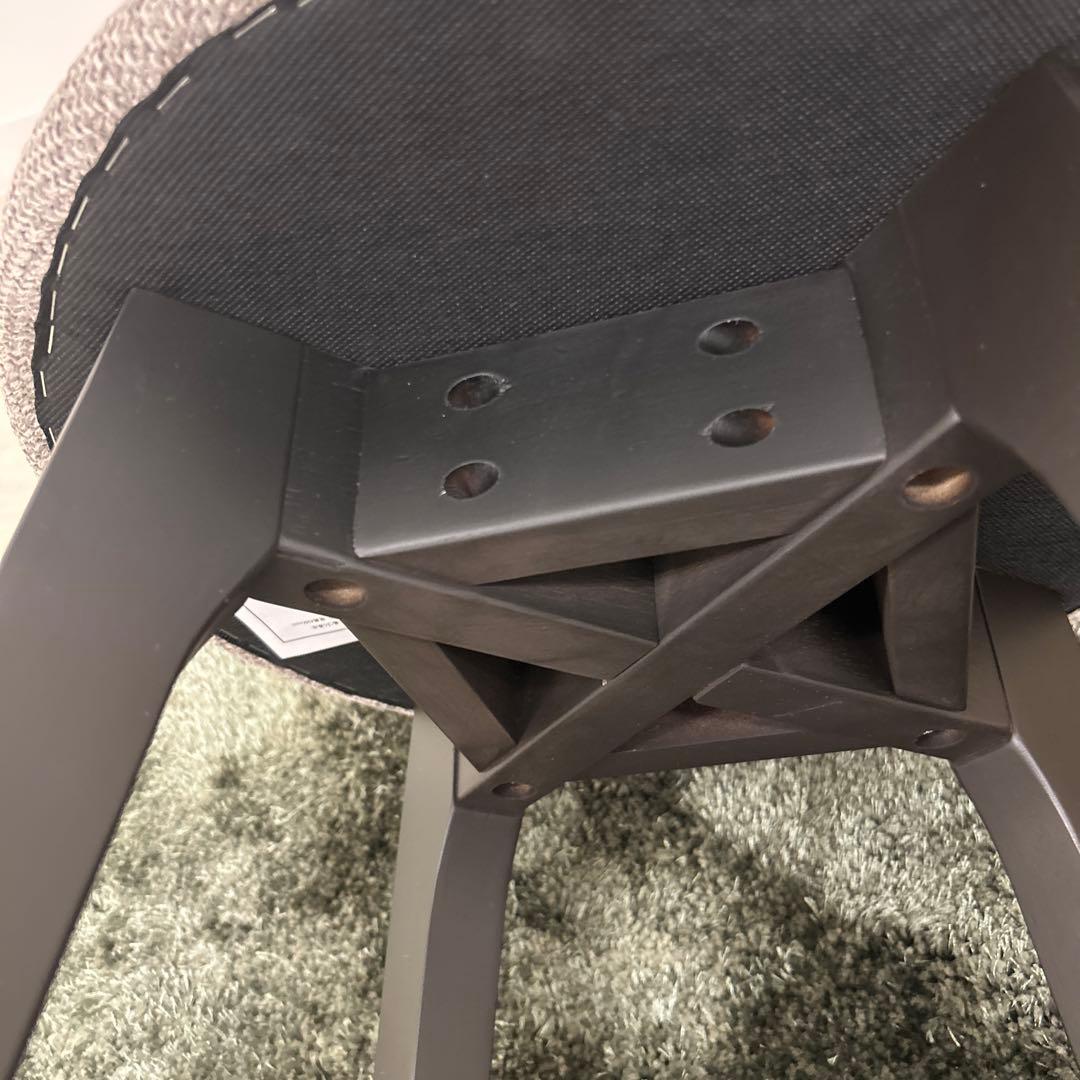 新品☆おしゃれな腰掛け スツール モダンな丸椅子 補助椅子 チェア グレー色