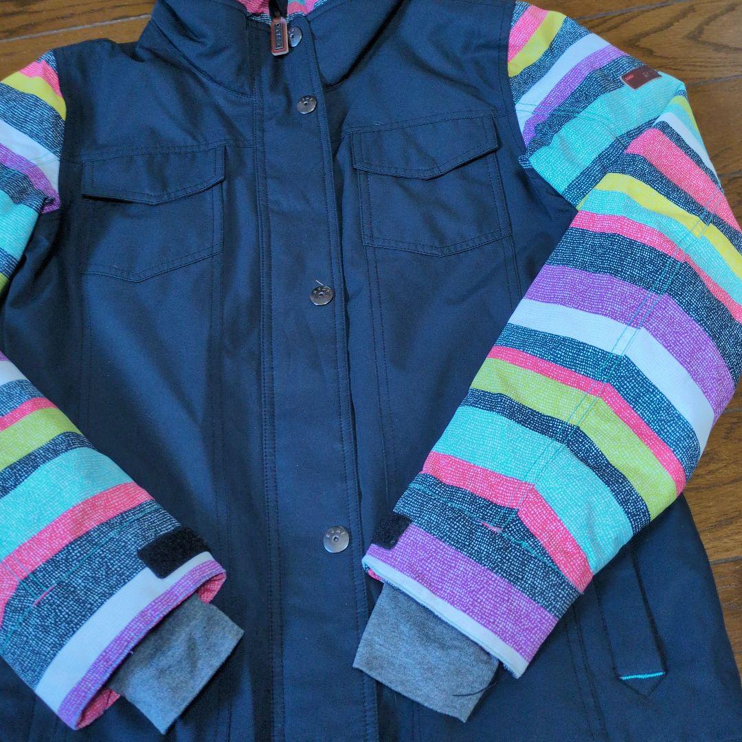 ROXY　スノボウェア　上下セット　Ｍ　ボーダー　イエロー