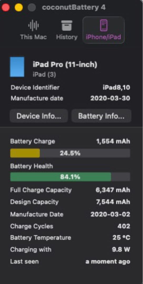 【3点セット】iPad pro 11インチ 第二世代・Apple Pencil