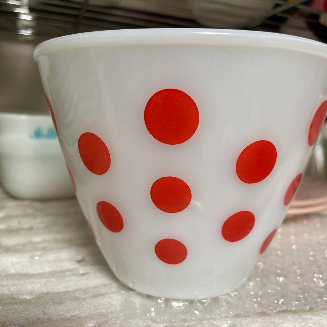 Fireking ポルカドット　ミキシングボウルSサイズ