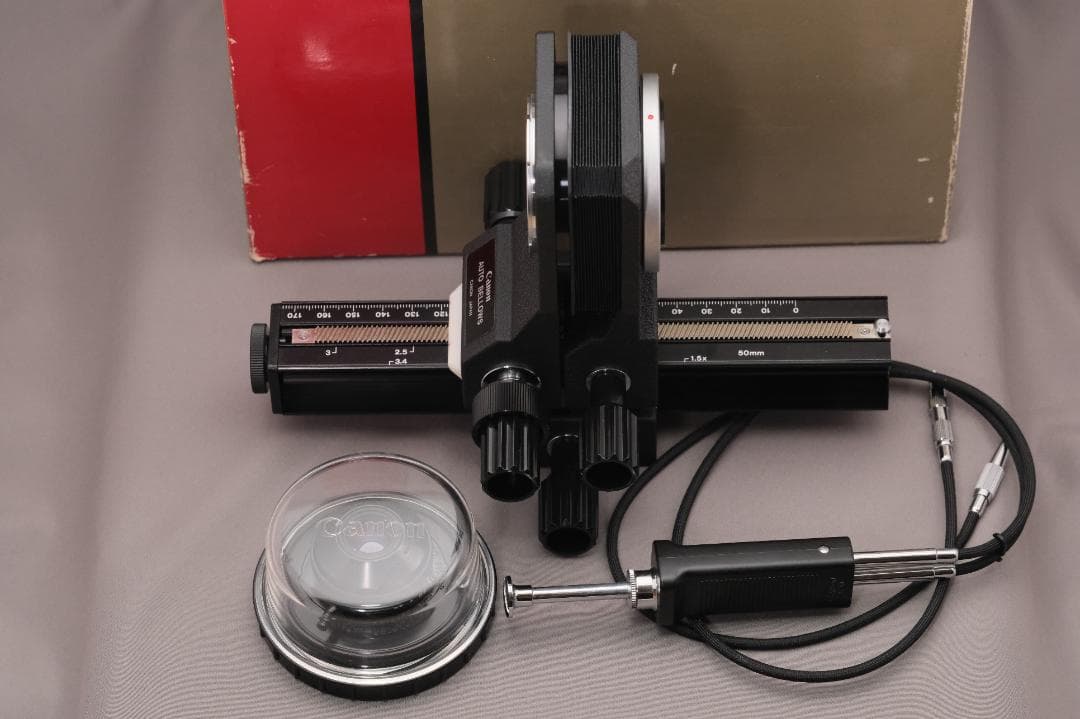 キャノン マクロフォトレンズ 35mm RMS&FDマウント ベローズセット