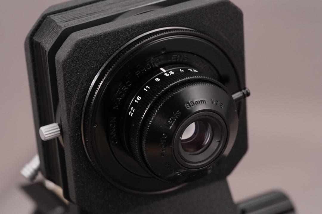 キャノン マクロフォトレンズ 35mm RMS&FDマウント ベローズセット