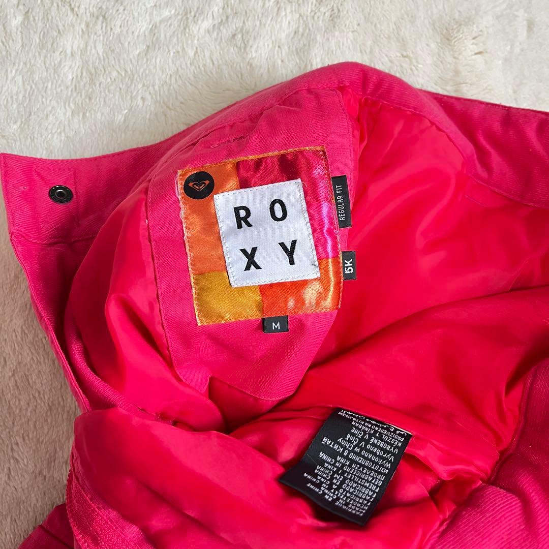 【美品✨】ROXY　スノボウェア　上下セット　L　M 総柄　ロゴ　ピンク