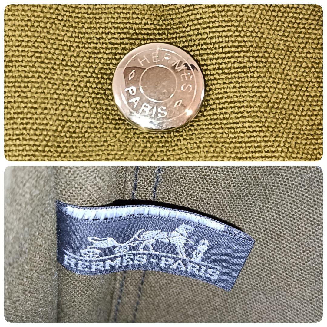 美品 正規品 HERMES エルメス ハンドバッグ フールトゥ キャンバス 黒