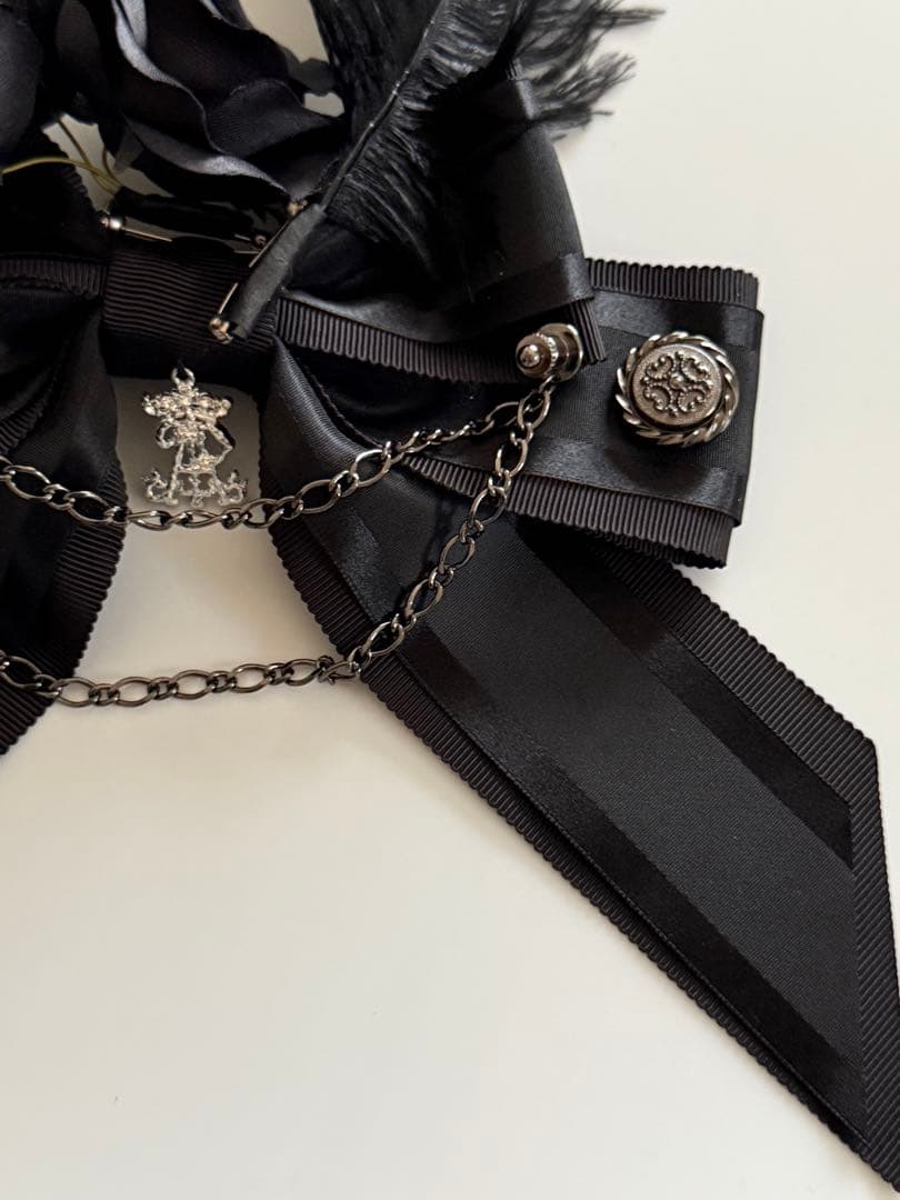 アリパイ La petit chaperon noir リボンクリップ 黒×黒