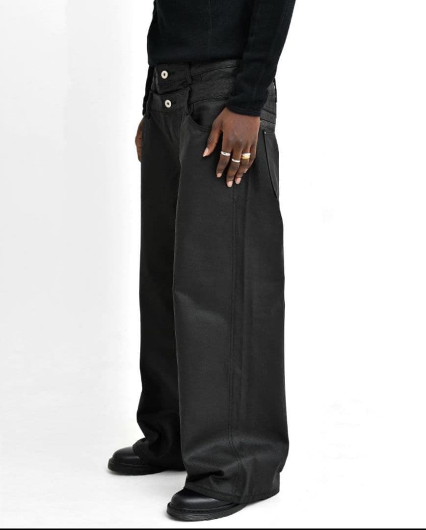 パンツ asapmode Waxed Stacked Pants XL