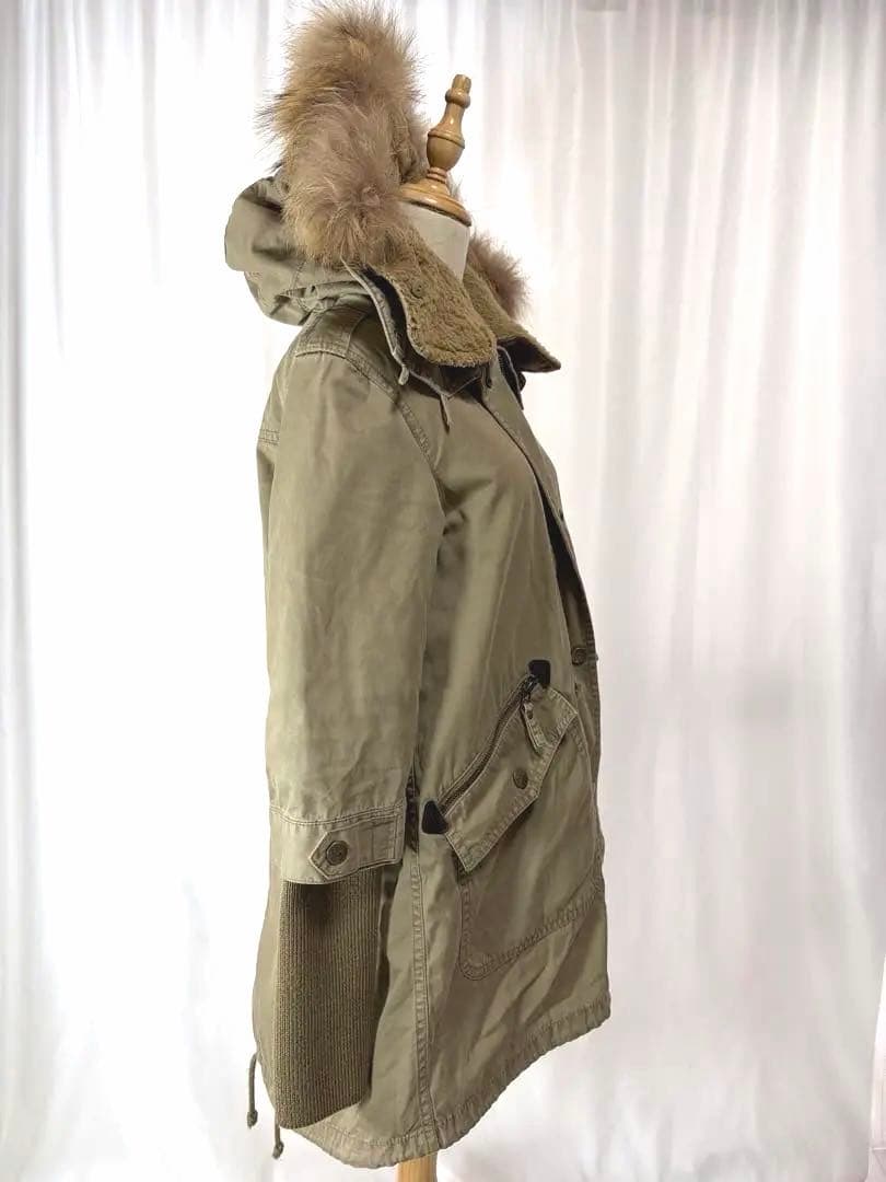 バーバリーブルーレーベル モッズコート 38 ノバチェック ライナー付