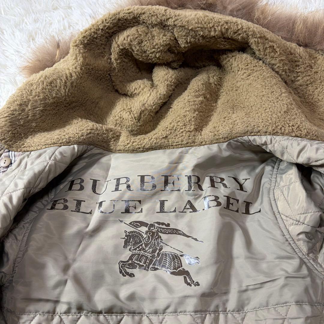 バーバリーブルーレーベル モッズコート 38 ノバチェック ライナー付