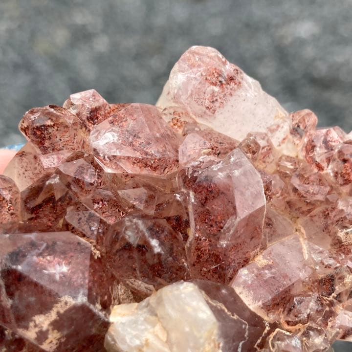 レピドクロサイト 原石 クラスター