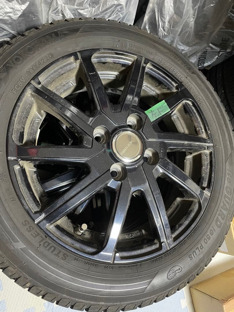 155/65R14 スタッドレスアルミホイールセット4本