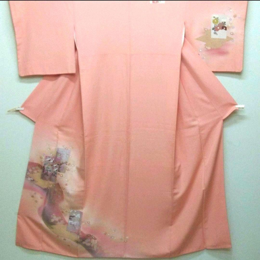 981　半額セール　正絹　大丸誂え　ピンク系　吉祥文様　訪問着4点フルセット