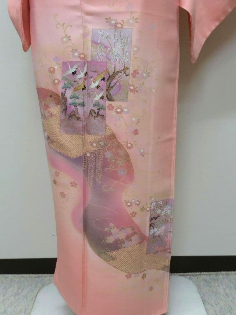 981　半額セール　正絹　大丸誂え　ピンク系　吉祥文様　訪問着4点フルセット