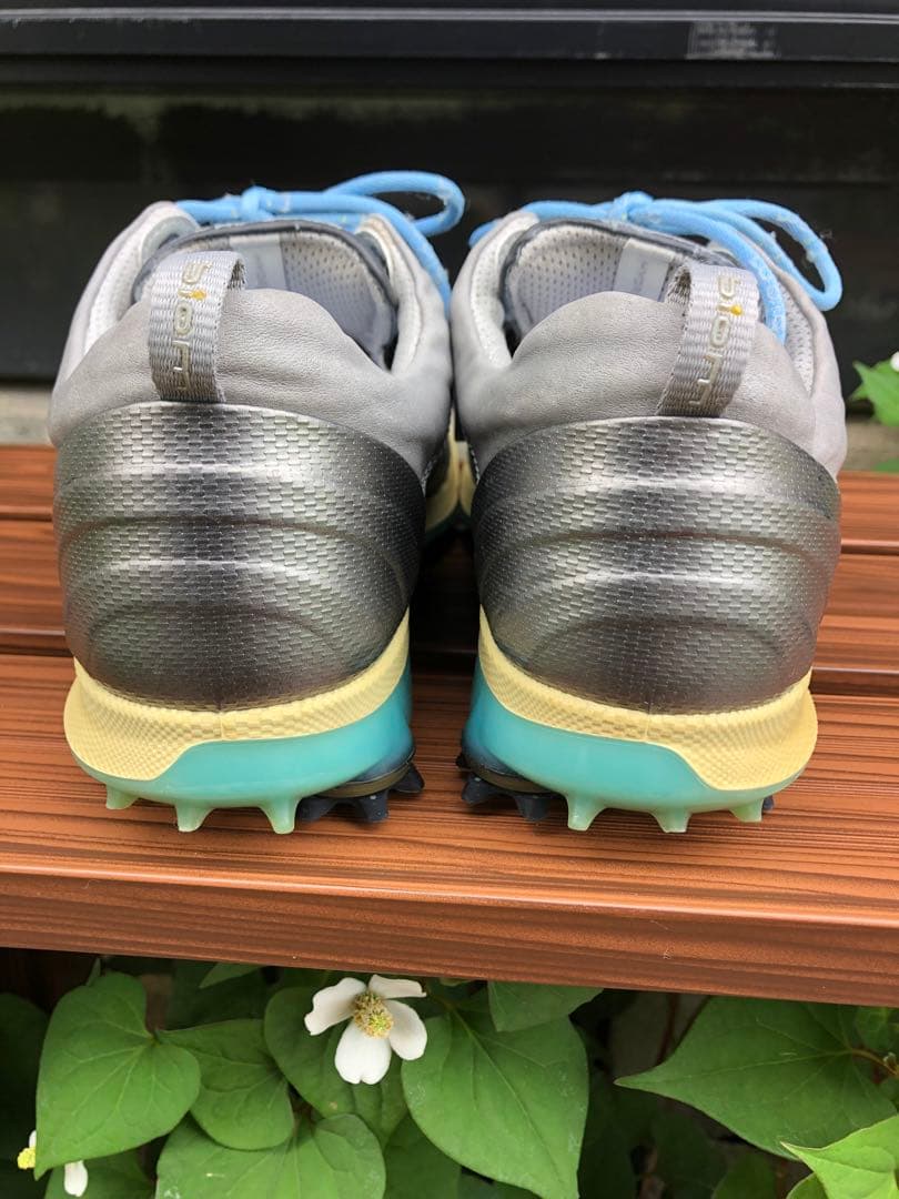 344番 ECCOゴルフシューズbiom グレー37 23.5cmソフトスパイク