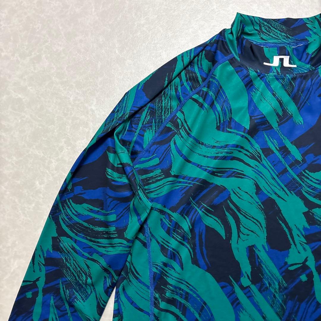 J.リンドバーグ★吸水速乾★軽量★UVプロテクトモックネック【メンズ サイズL】