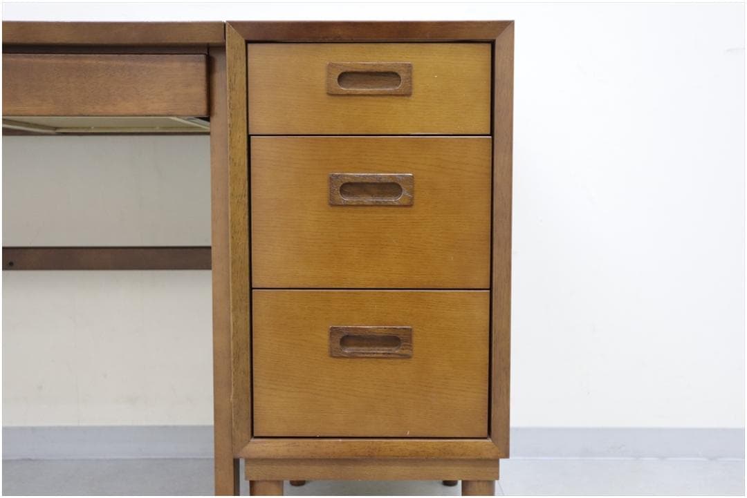 カリモク60 ロクマル デスク 平机 木製 オーク 書斎 (別チェスト購入必須)