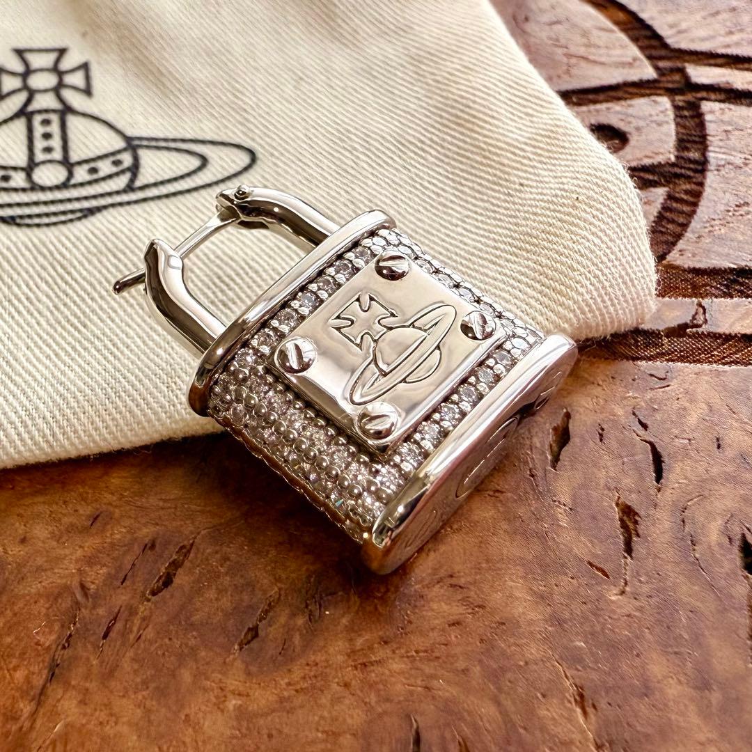 激レア925製VivienneWestwood オーブ/南京錠/パドロックピアス