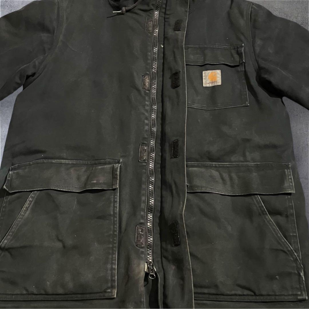 Carhartt WIP SIBERIAN PARKA 黒M フェード雰囲気