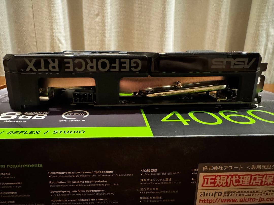 グラフィックボード・グラボ・ビデオカード ASUS DUAL GeForce RTX 4060OC 8GB