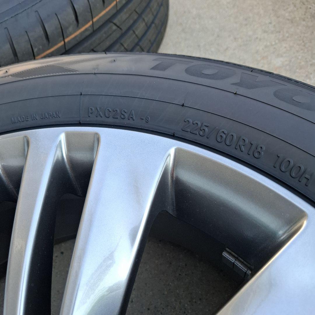 新型アルファード　40系　純正ホイール　タイヤ　18インチ　4本セット　新車外し