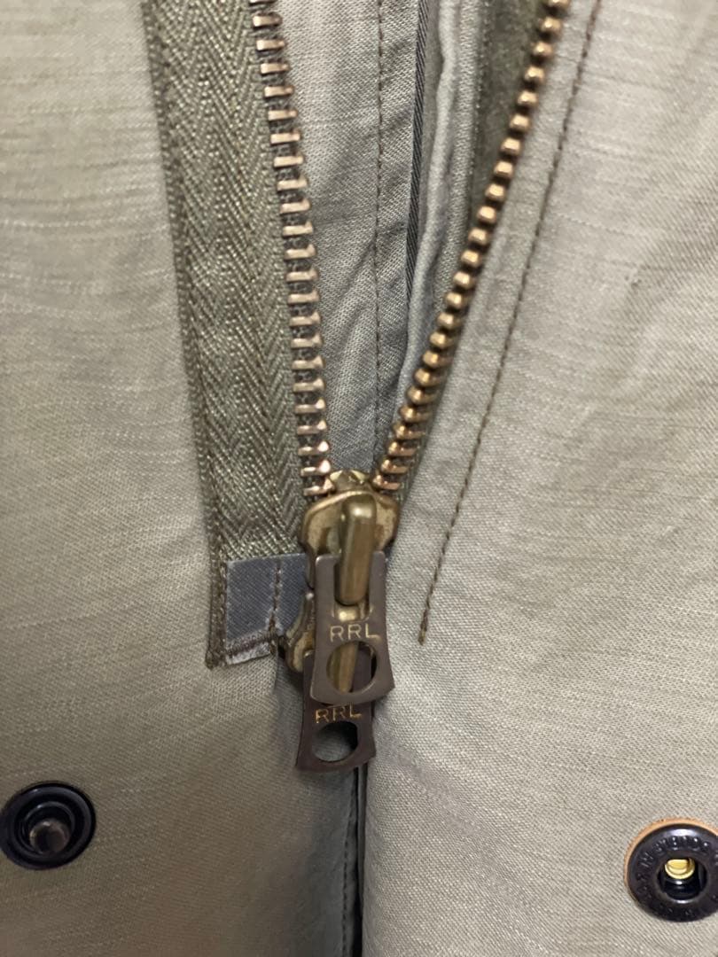 【RRL】レザーヨーク サティーン パーカー M