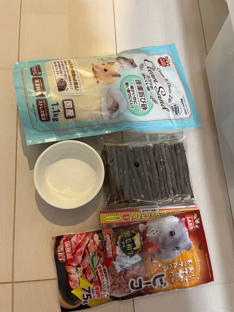 ほぼ新品！ハムスター用　大容量60cmケージ＋26cmホイール＋付属多数