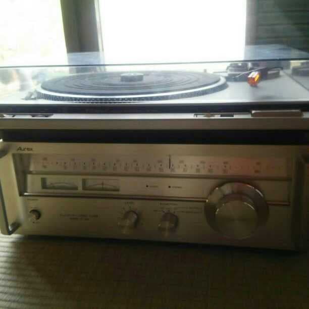 ジャンクTechnice　Aurex　オーディオセット  レコードプレーヤー