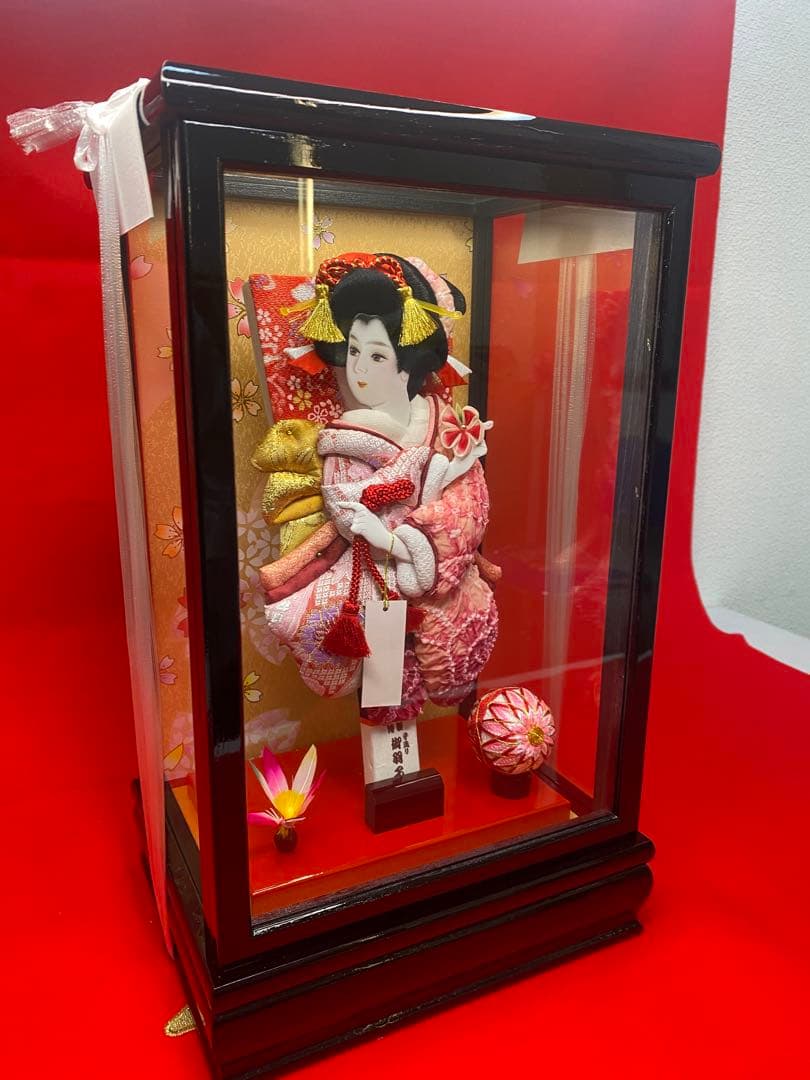 羽子板ガラスケース８号・コンパクトサイズ　間口約２４×奥行約１８×高さ約４０㎝