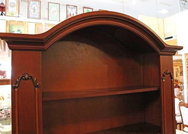 ブックケース イタリア 完成品 木製 本棚 アンティーク調