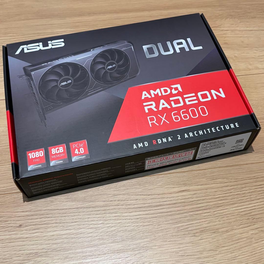 極美品ASUS AMD Radeon RX 6600 8GB