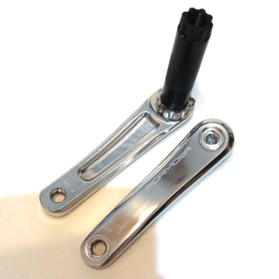 (美品✨)FORMOSA MTBクランクアーム アルミ製 シルバー155mm