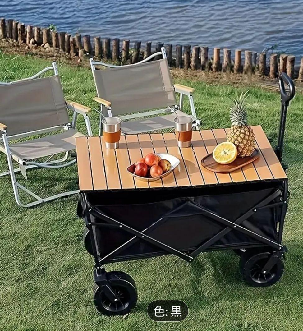 新品・未使用！！折りたたみアウトドアワゴン 黒