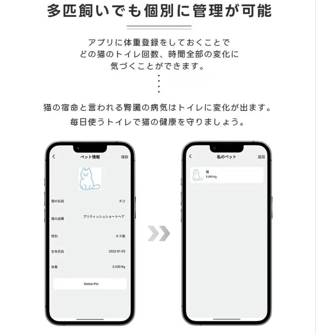 新品 猫トイレ 自動 ネコトイレ 大型 消臭 自動清掃 Wi-Fi対応 65L