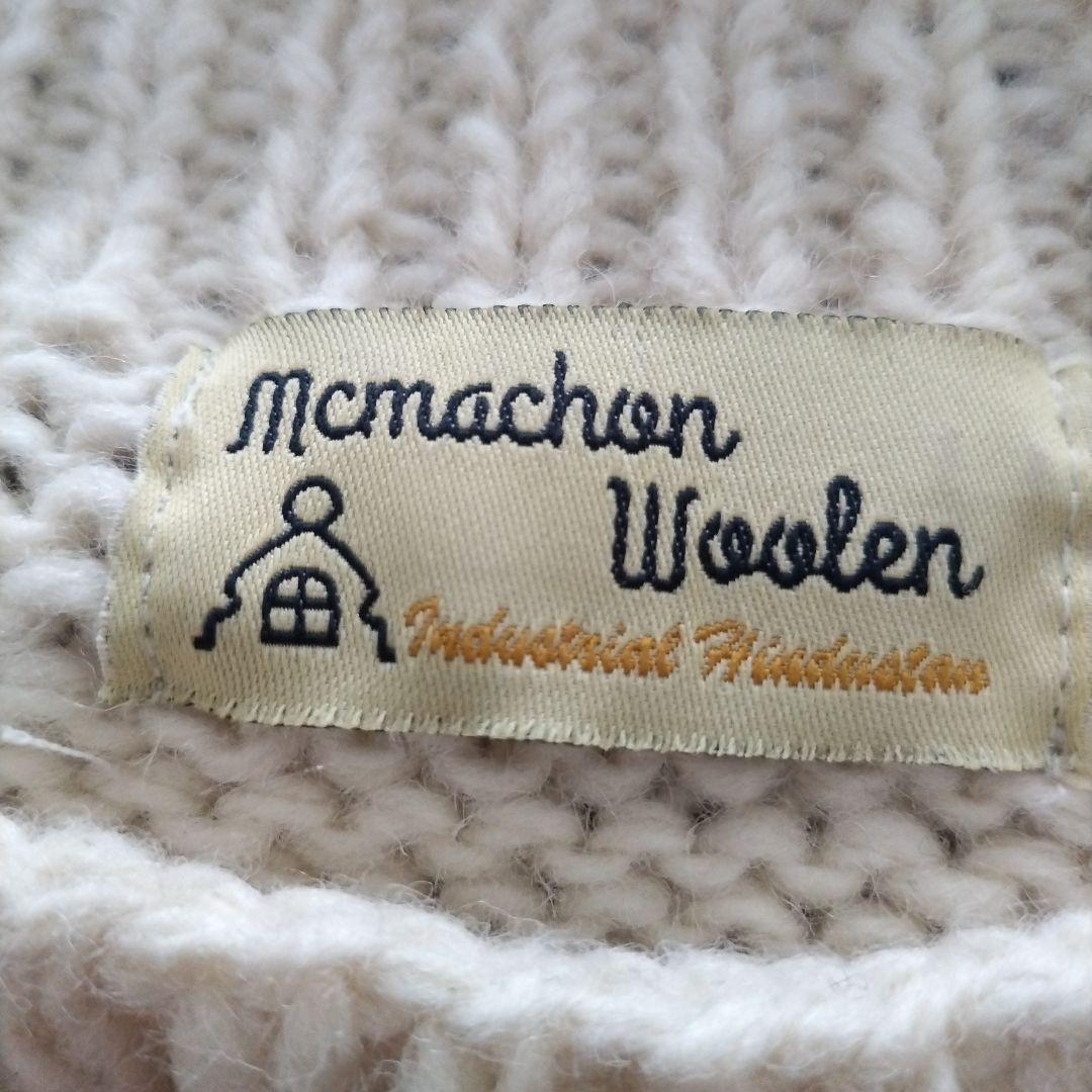 美品！Niche.macmahon knitting mills ピース 白