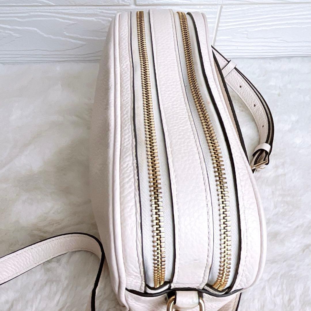 美品☆COACHコーチ 2wayショルダーカメラバッグ レザー ラージサイズ